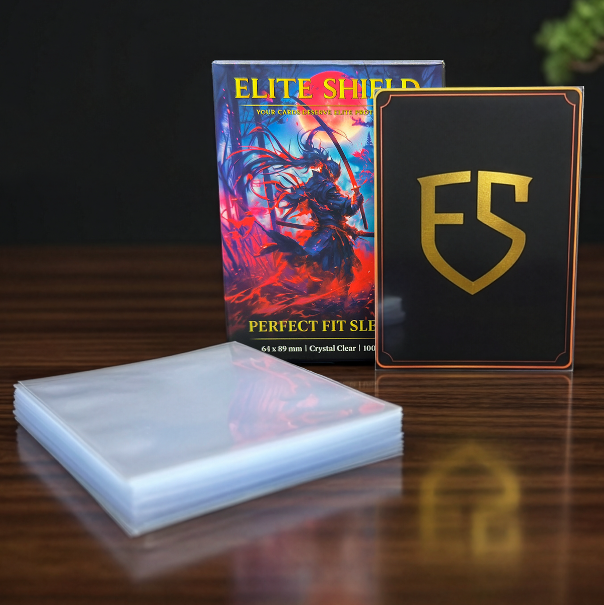 Protège-cartes Elite Shield Perfect Fit Sleeves 64x89 Mm – Ajustement Seconde Peau Pour TCG (PKM, Magic, One Piece)